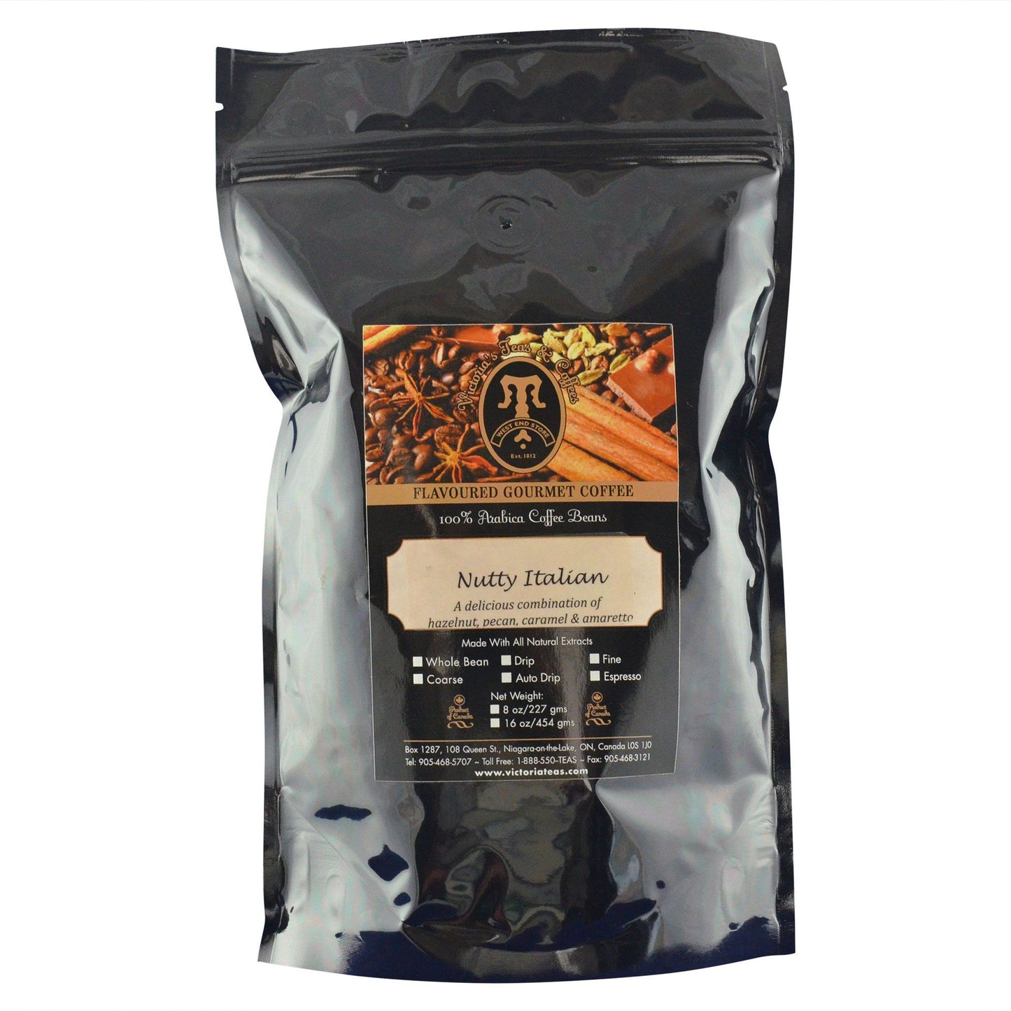 Nutty Italian Gourmet Flavoured Coffee 1 lb