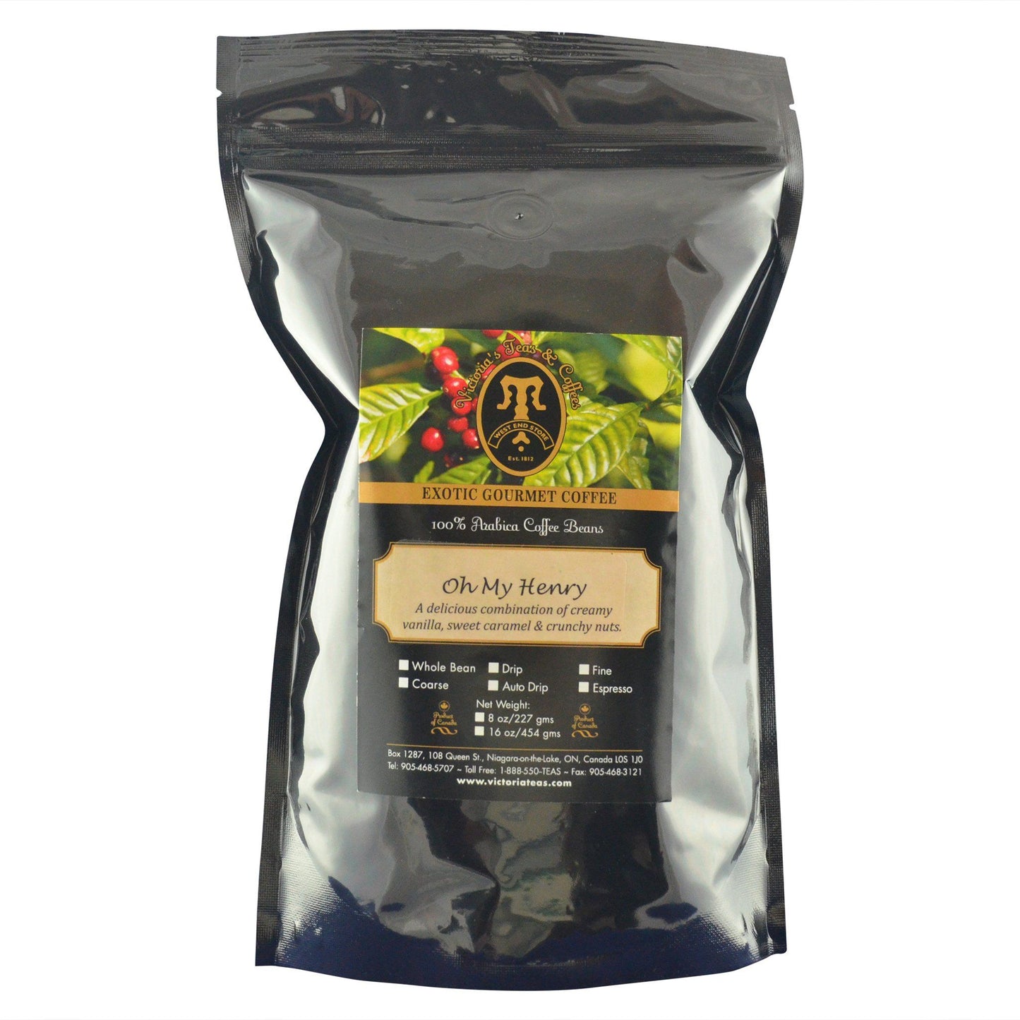 Oh My Henry Exotic Flavoured Coffee 1 lb