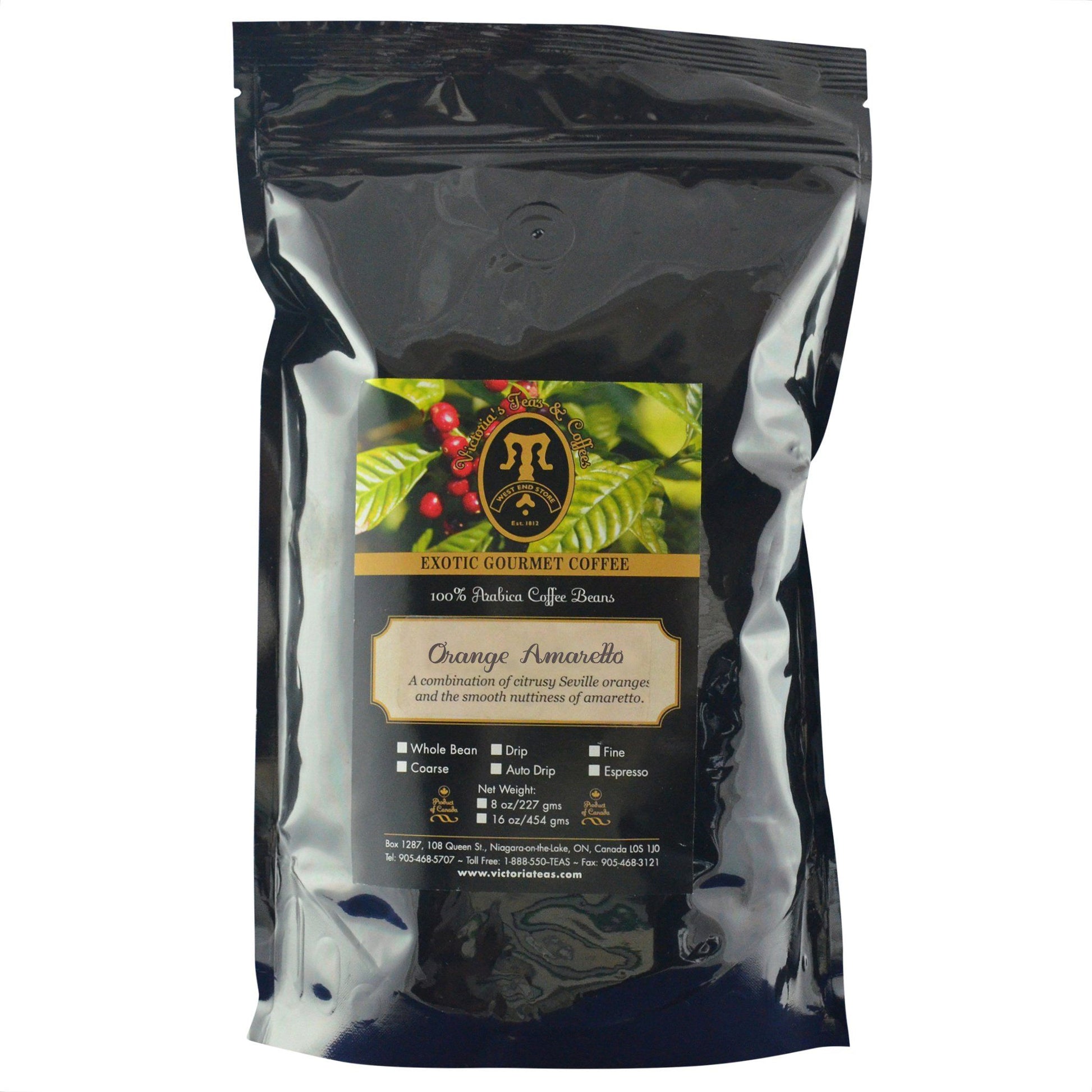 Orange Amaretto Exotic Flavoured Coffee 1 lb