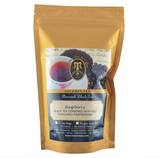 Raspberry Flavoured Black Loose Leaf Tea 