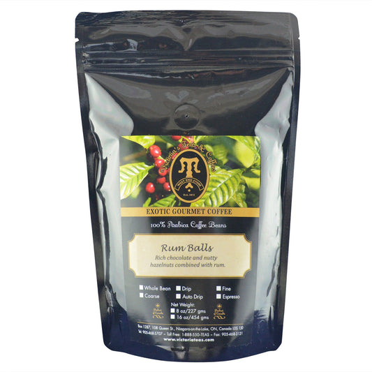 Rum Balls Dessert Flavoured Coffee 1/2 lb