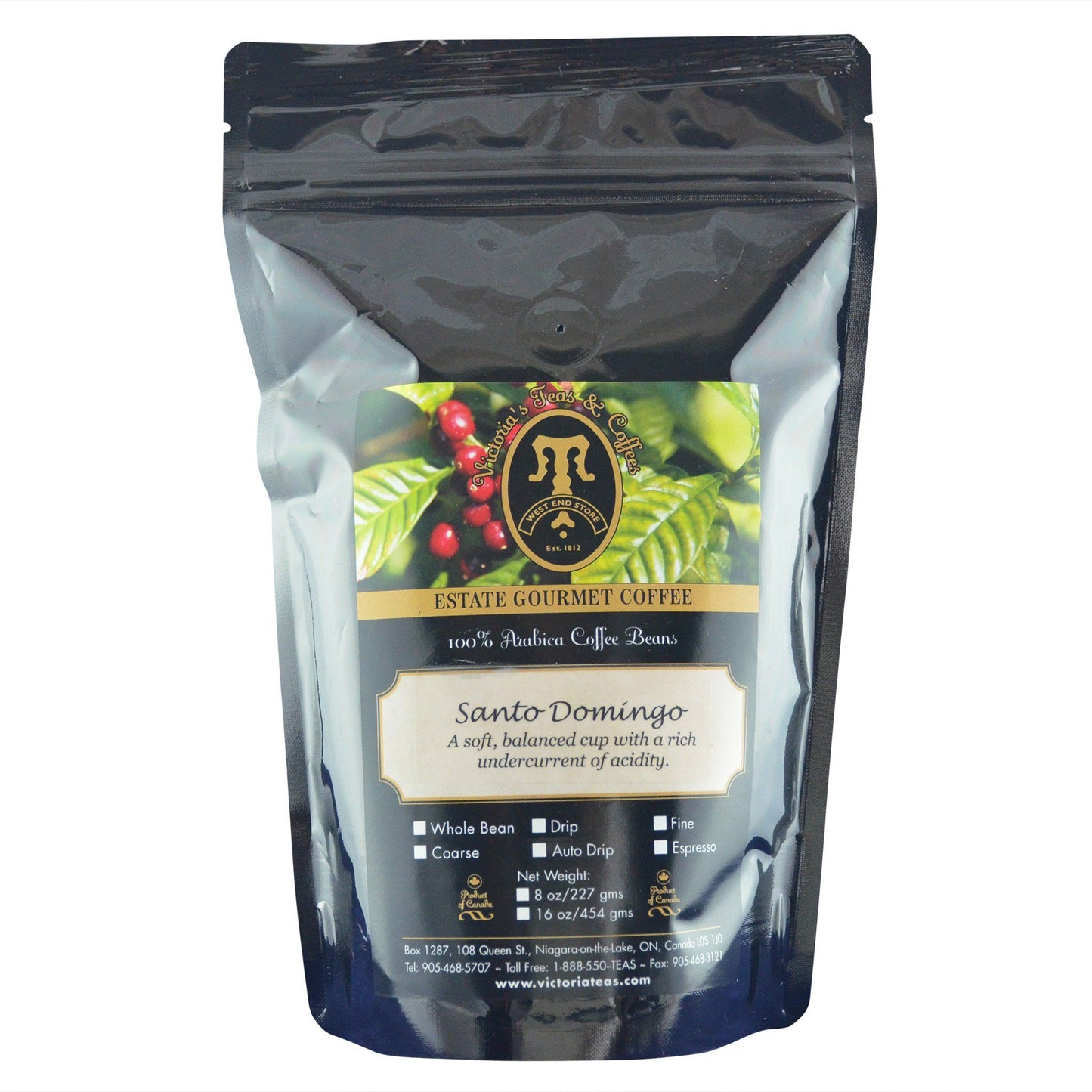 Santo Domingo Estate Coffee 1/2 lb