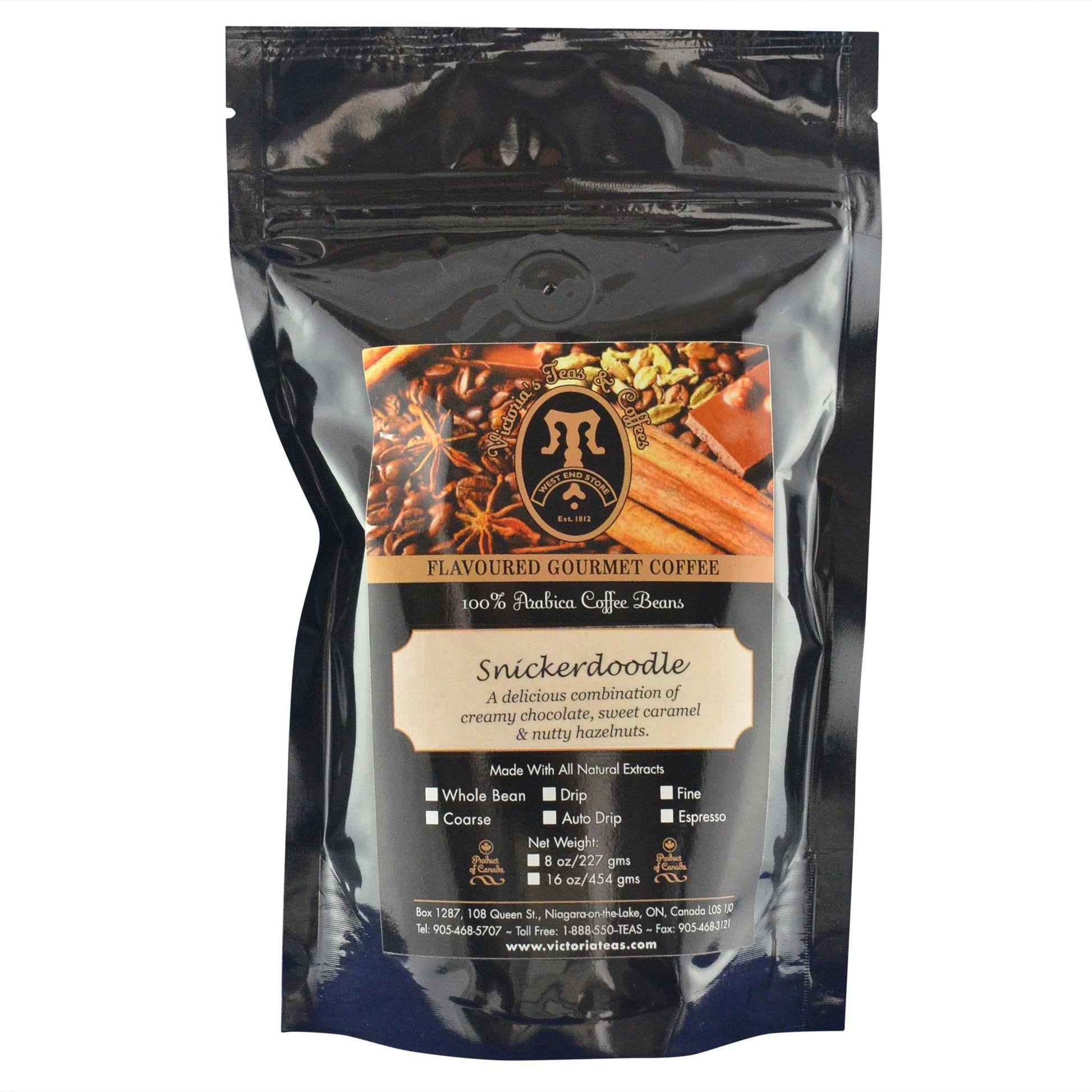 Snickerdoodle Gourmet Flavoured Coffee 1/2 lb