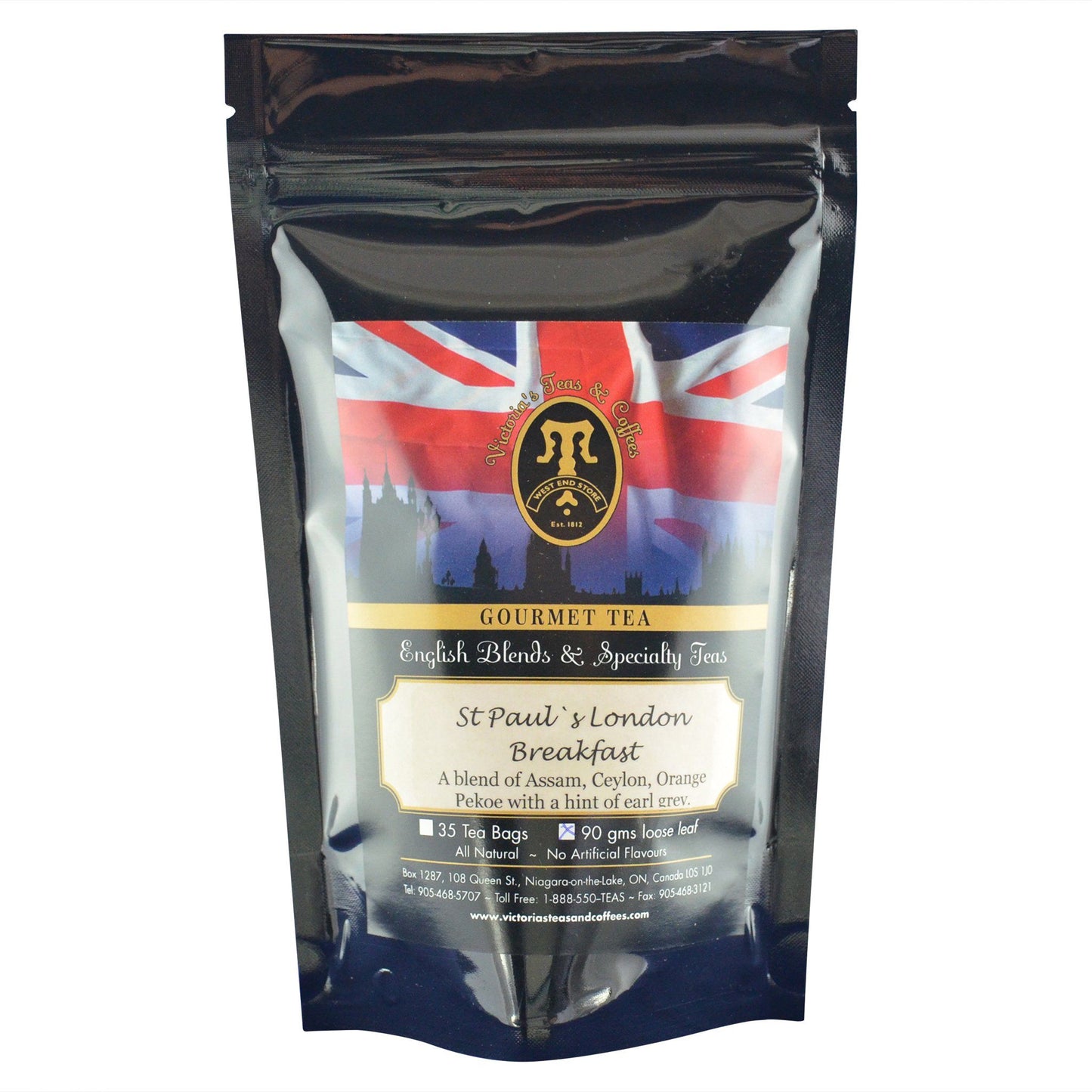 St.Pauls London Breakfast English Loose Leaf Tea Blend 