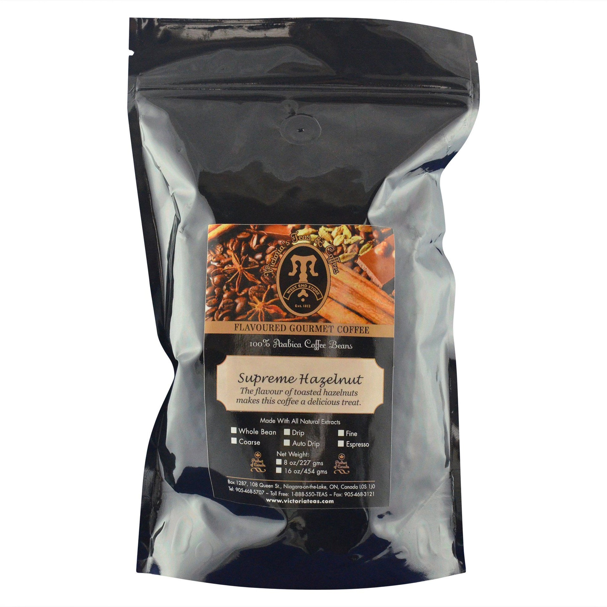 Supreme Hazelnut Gourmet Flavoured Coffee 1 lb