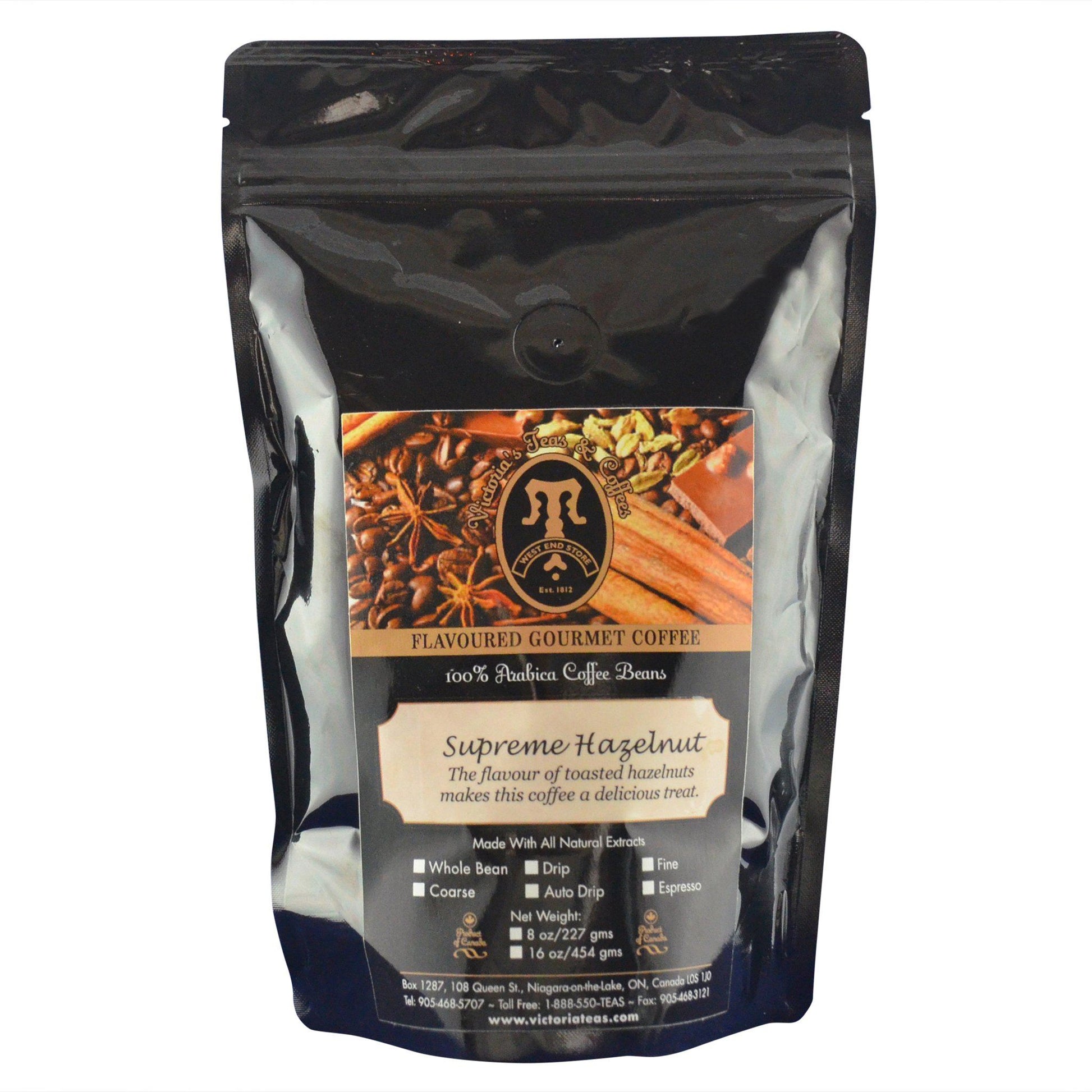 Supreme Hazelnut Gourmet Flavoured Coffee 1/2 lb