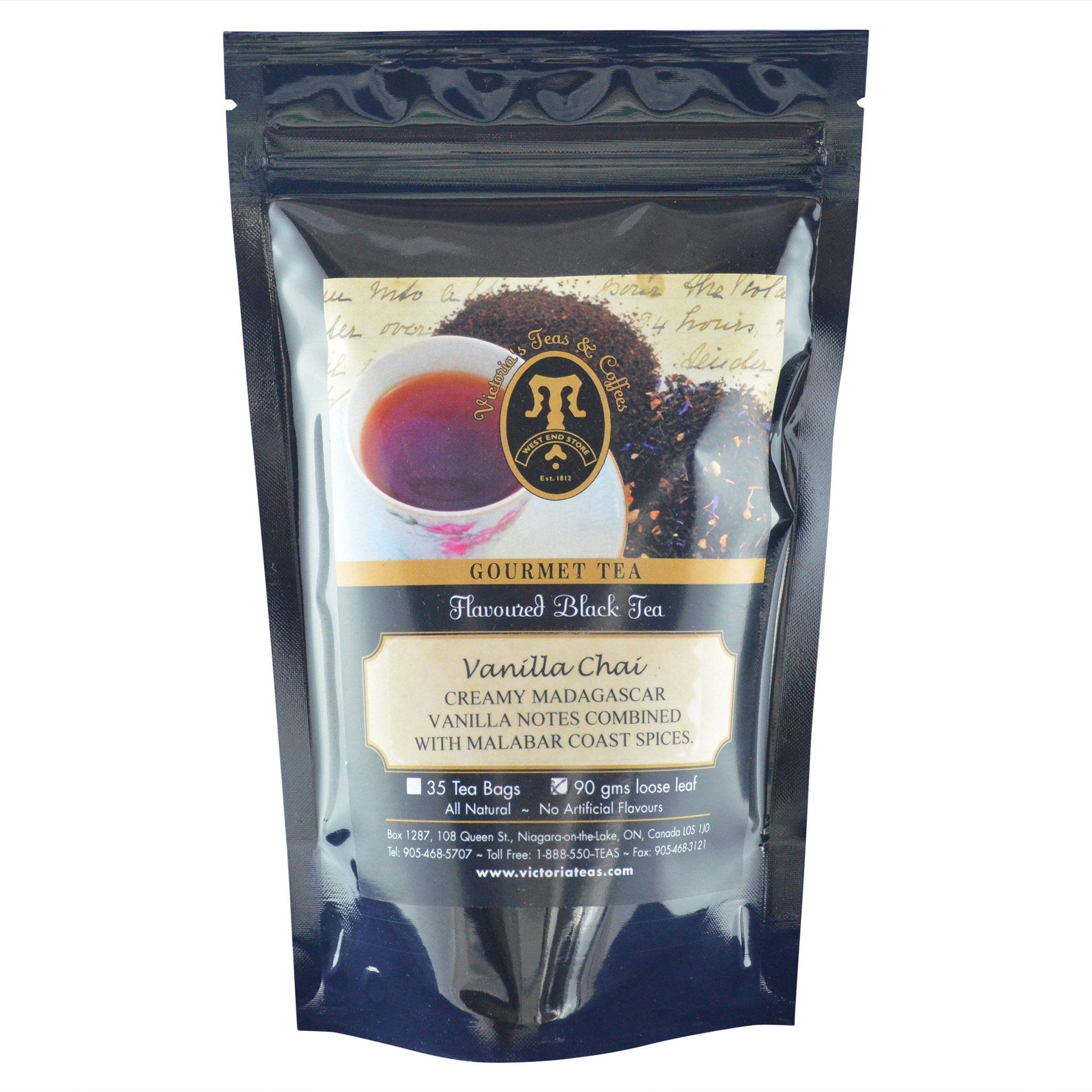 Vanilla Chai Flavoured Black Loose Leaf Tea 
