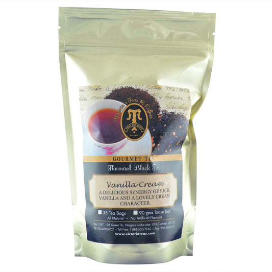 Vanilla Cream Flavoured Black Tea Bags 
