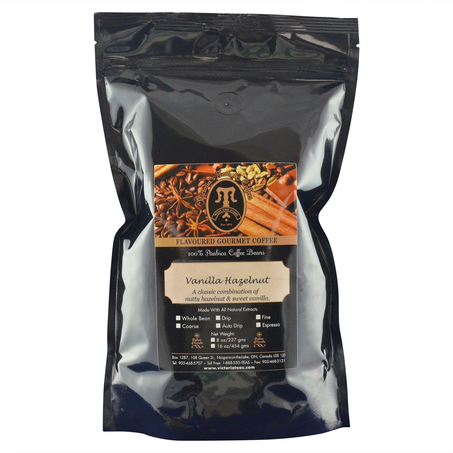 Vanilla Hazelnut Gourmet Flavoured Coffee 1 lb