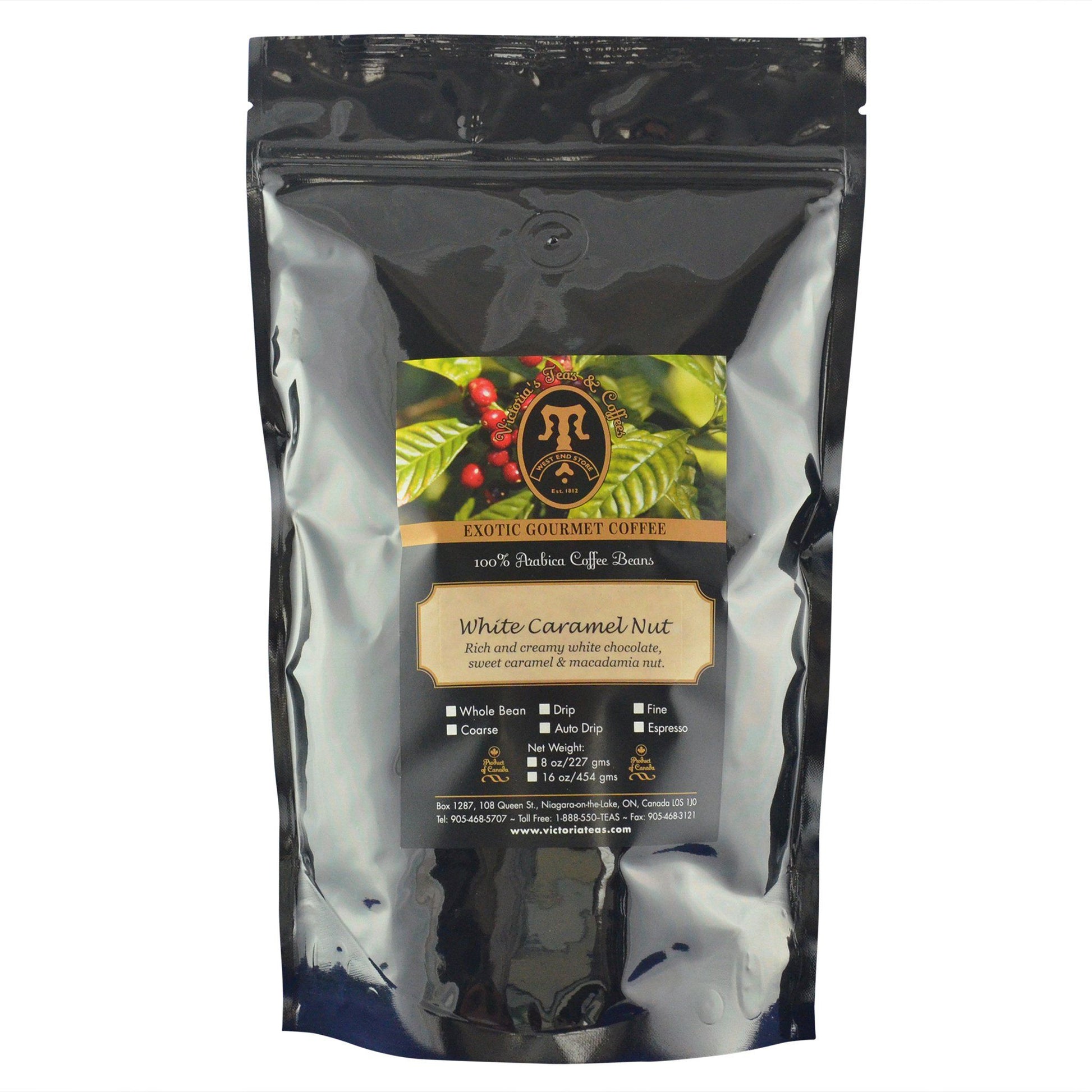 White Caramel Nut Dessert Flavoured Coffee 1 lb