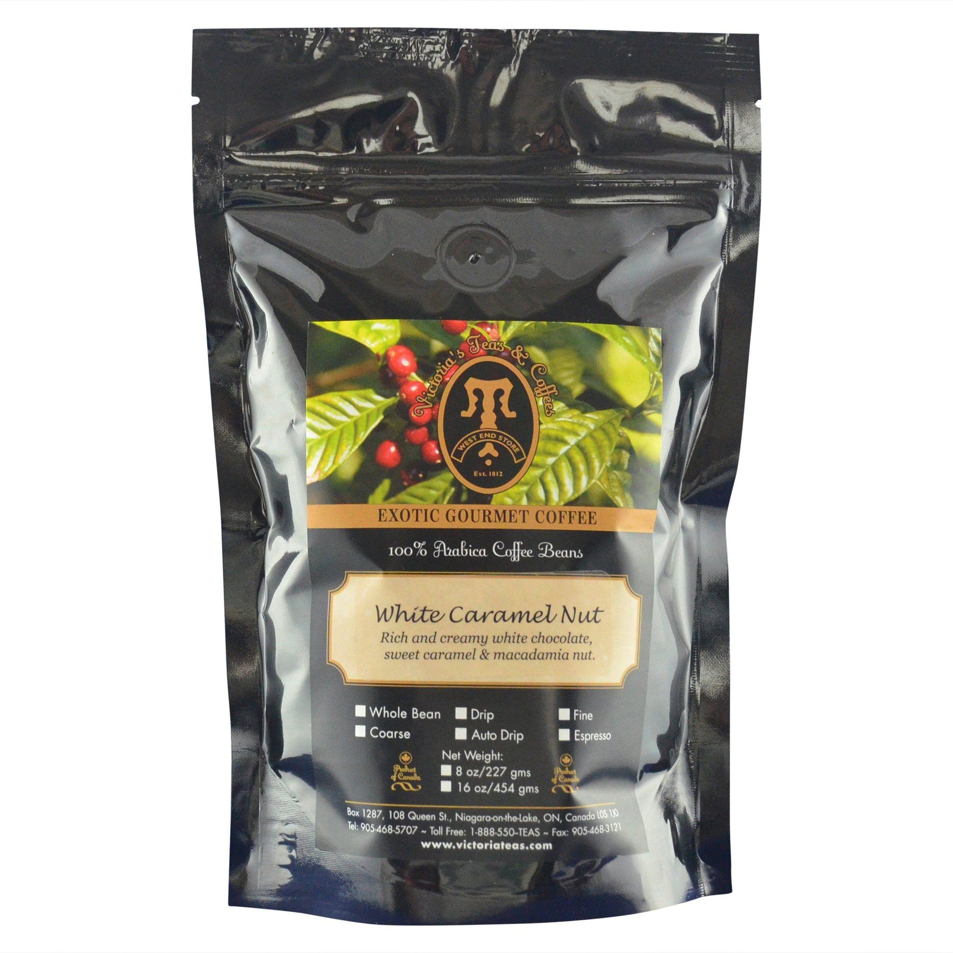 White Caramel Nut Dessert Flavoured Coffee 1/2 lb