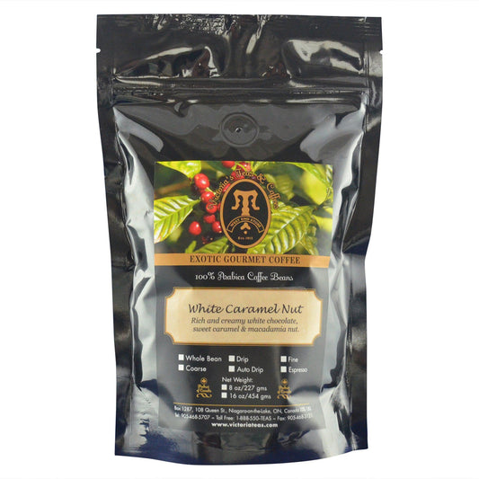 White Caramel Nut Dessert Flavoured Coffee 1/2 lb