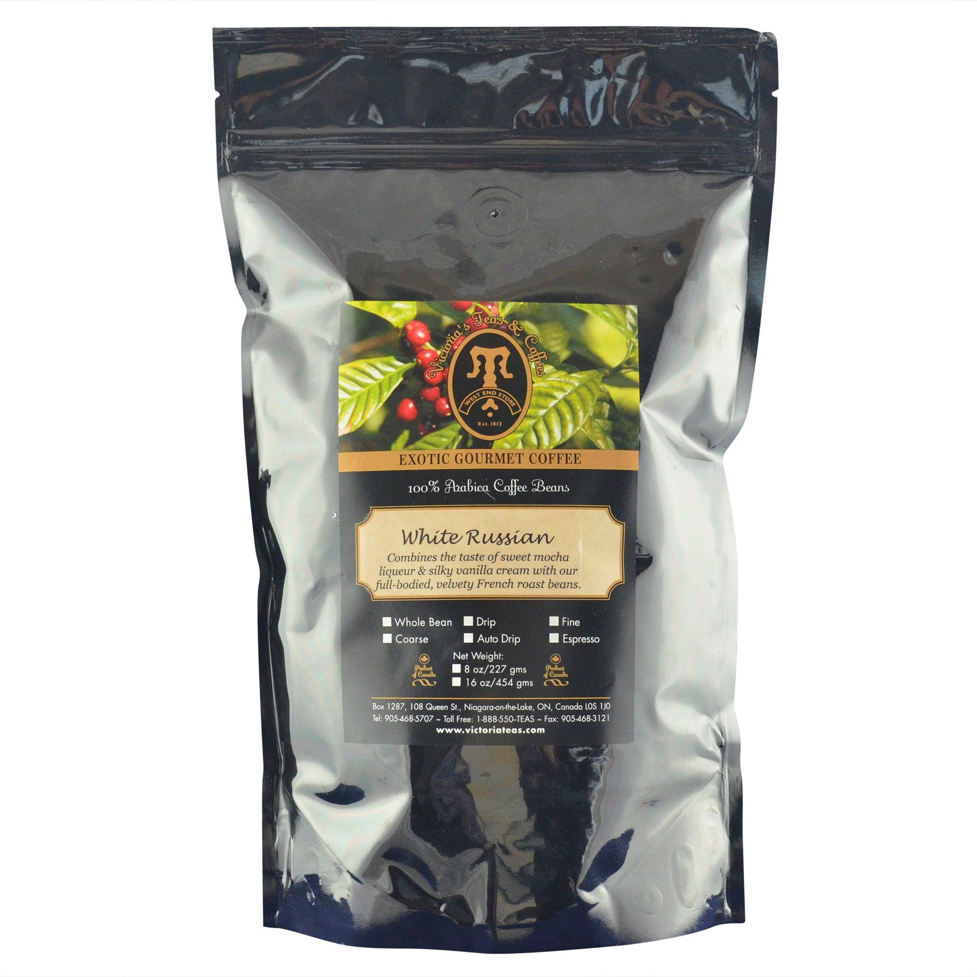 White Russian Exotic Flavoured Coffee 1 lb